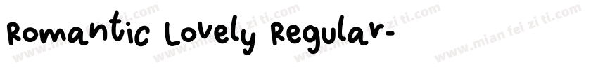 Romantic Lovely Regular字体转换